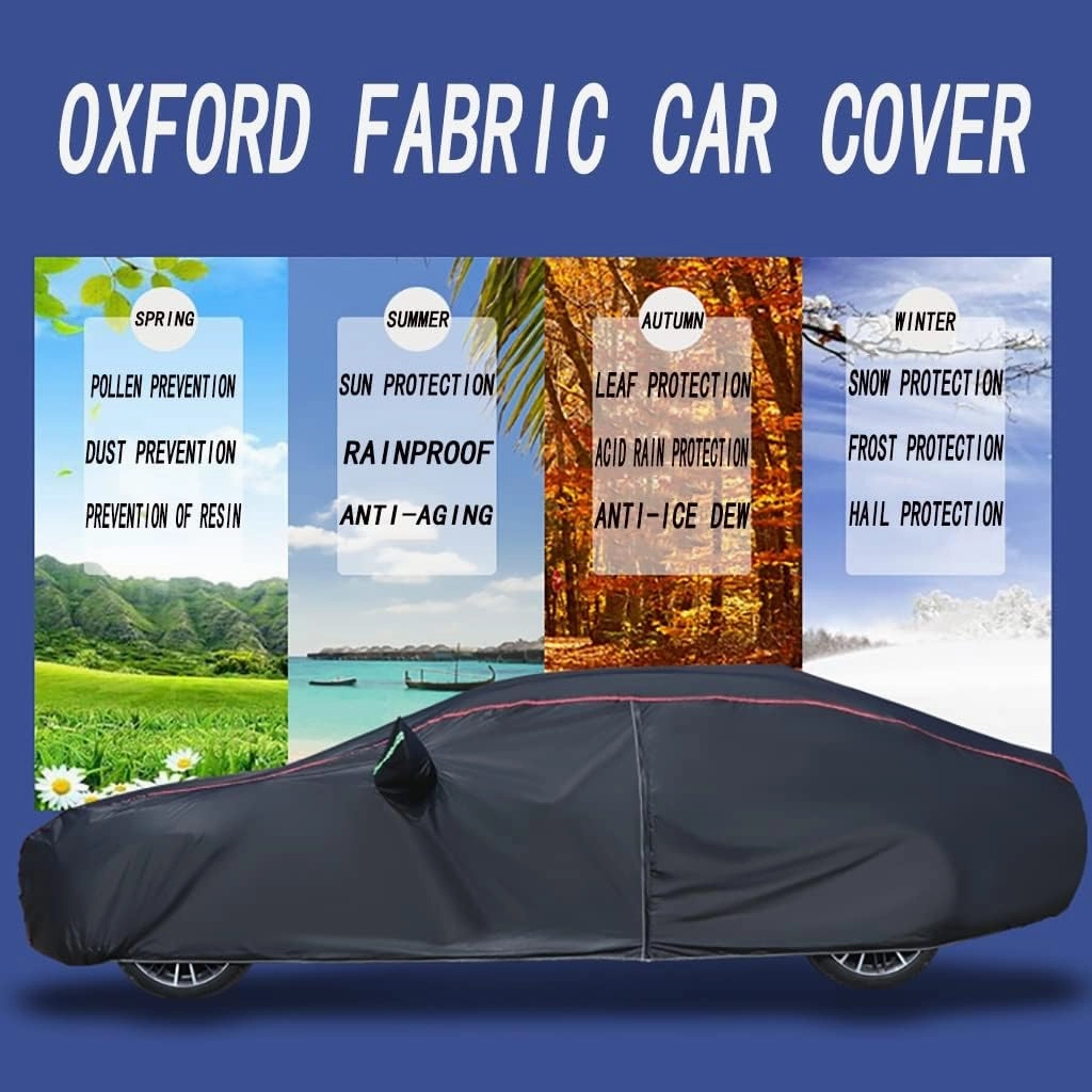 WOLWES Car Cover Are Suitable For Mini Cooper S/SD/John Cooper Works Roadster All-weather Windproof, Snowproof, Rainproof, UV-protected And Breathable All-season Universal With Side Door Zip Oxford Cl