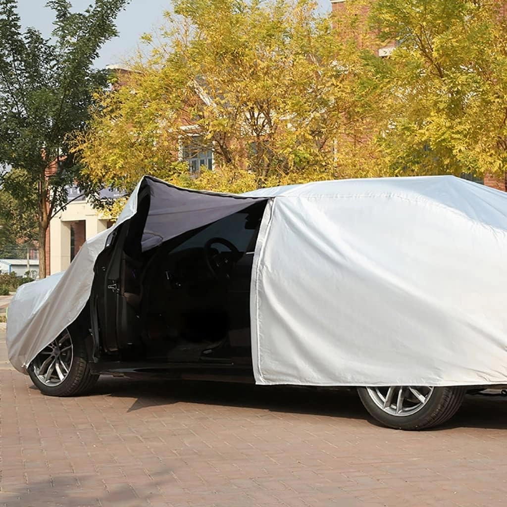 WOLWES Car Cover Are Suitable For Mini Cooper S/SD/John Cooper Works Roadster All-weather Windproof, Snowproof, Rainproof, UV-protected And Breathable All-season Universal With Side Door Zip Oxford Cl