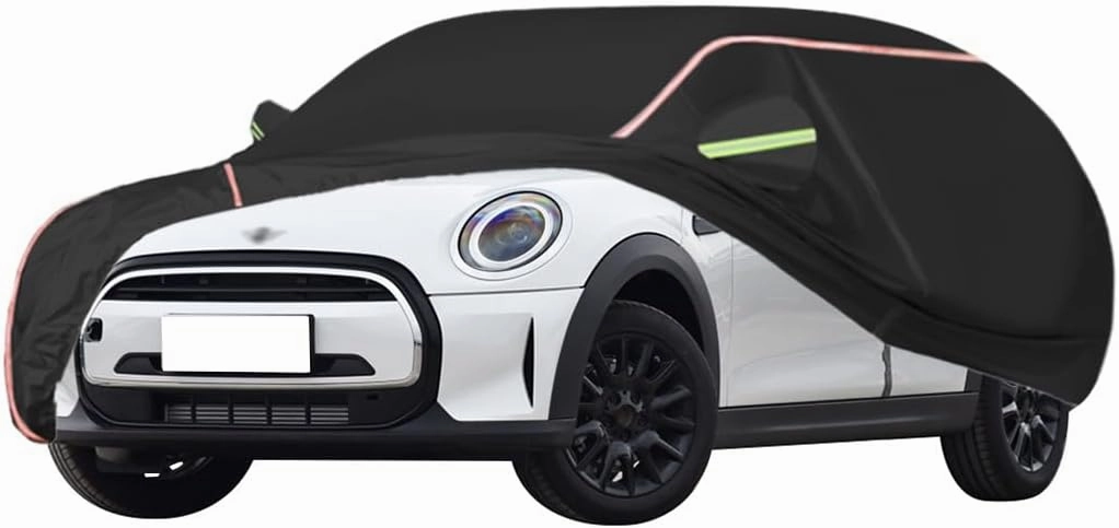 WOLWES Car Cover Are Suitable For Mini Cooper S/SD/John Cooper Works Roadster All-weather Windproof, Snowproof, Rainproof, UV-protected And Breathable All-season Universal With Side Door Zip Oxford Cl
