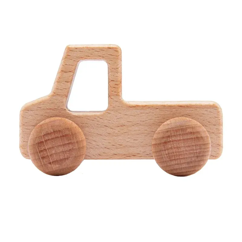 Wooden Dinosaur Car Toy