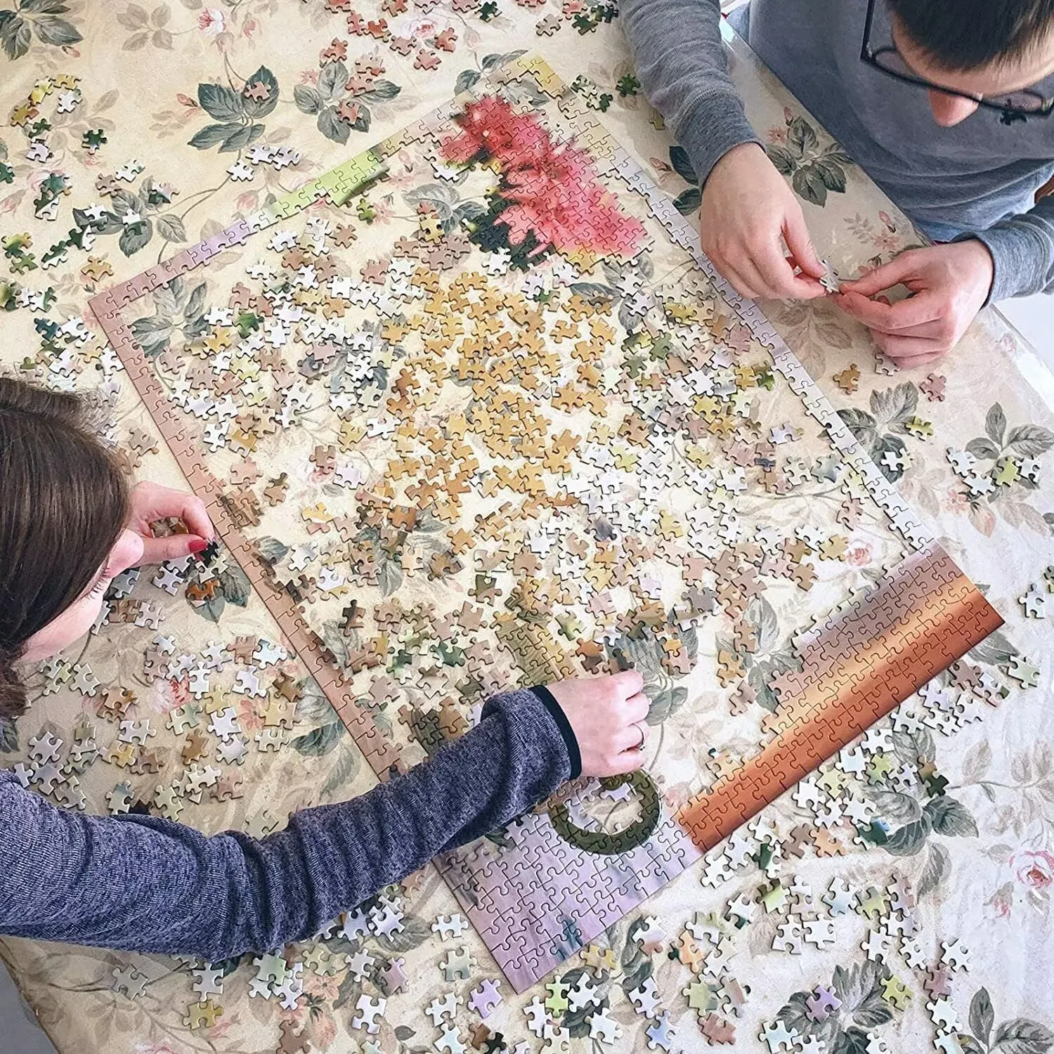 Wooden Jigsaw Puzzles for Adults 500 Piece Apanese Koi Fish and Water Lily Challenging Family Leisure Toys Impossible Hard Difficult Kids Game Artistic Accessories DIY Puzzles for School Supplies