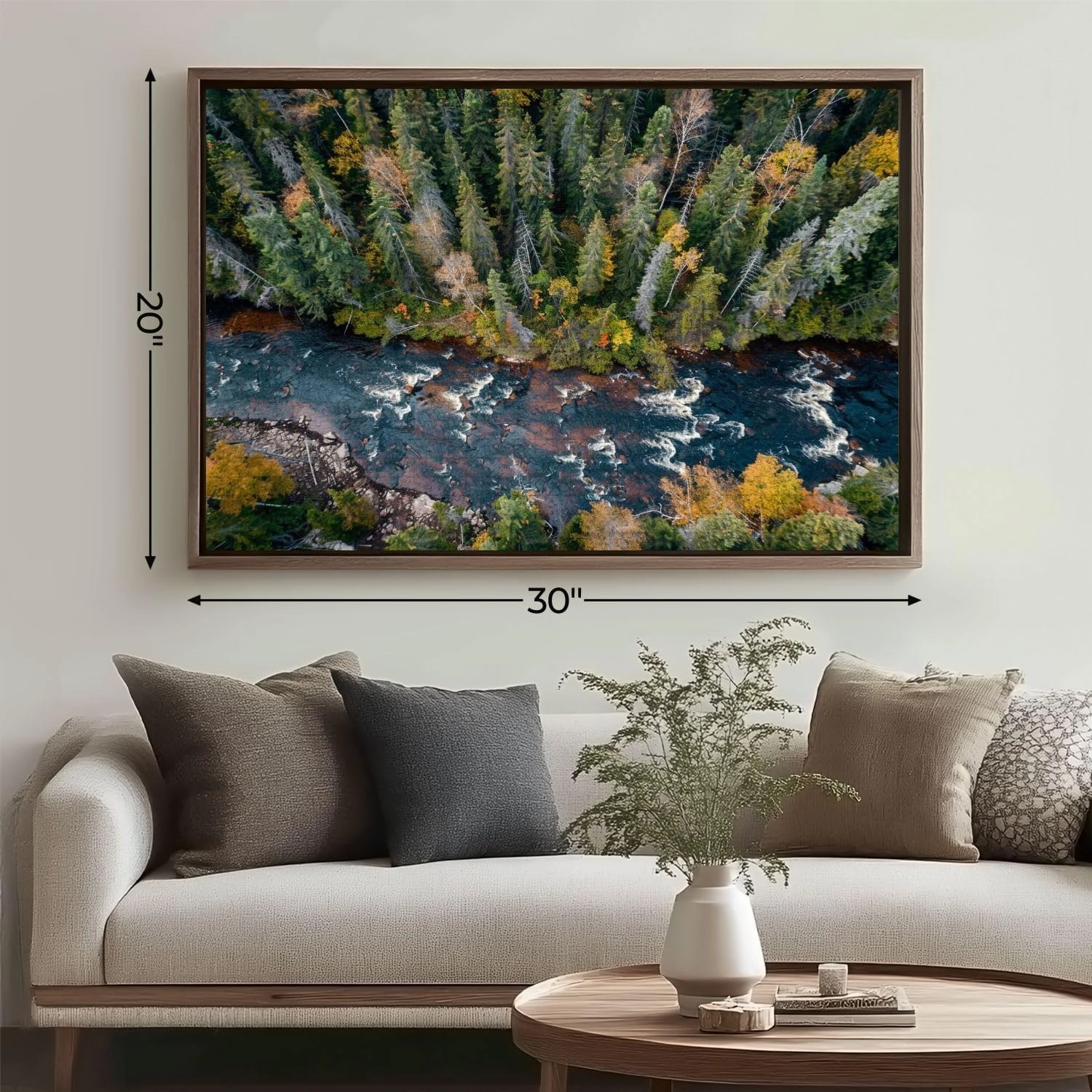 Wooden Jigsaw Puzzles for Adults 1000 Pieces Aerial View Forest Nature Autumn Season Quebec Canada Fun and Challenging Board Puzzles Large Educational Game Kids Toys Gift Home Decor