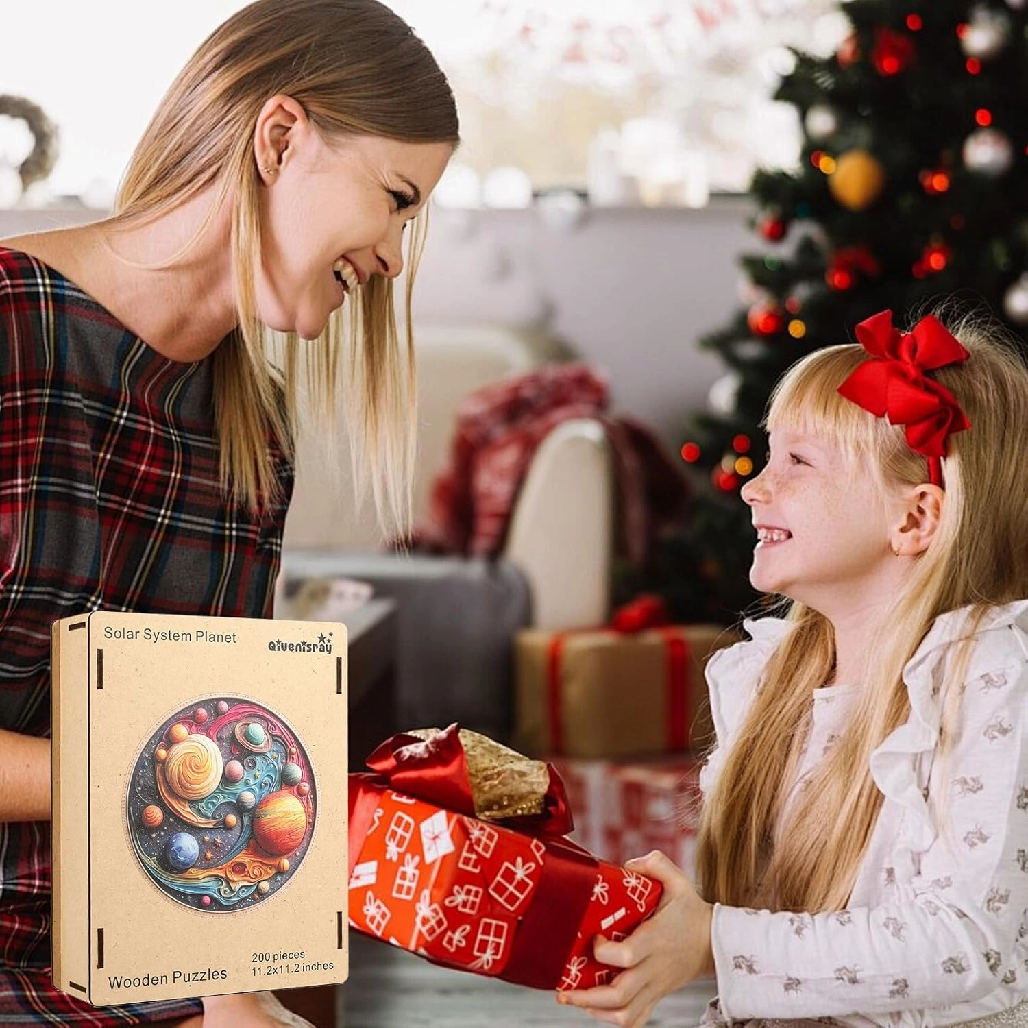 Wooden Puzzles for Adults 500 Piece, Solar System Planet Wooden Jigsaw Puzzles, Royal, Unique Shape Adult Puzzles, Irregular Wood Puzzles Creative Gift for Adults Family Game(16.5 * 16.5 in)