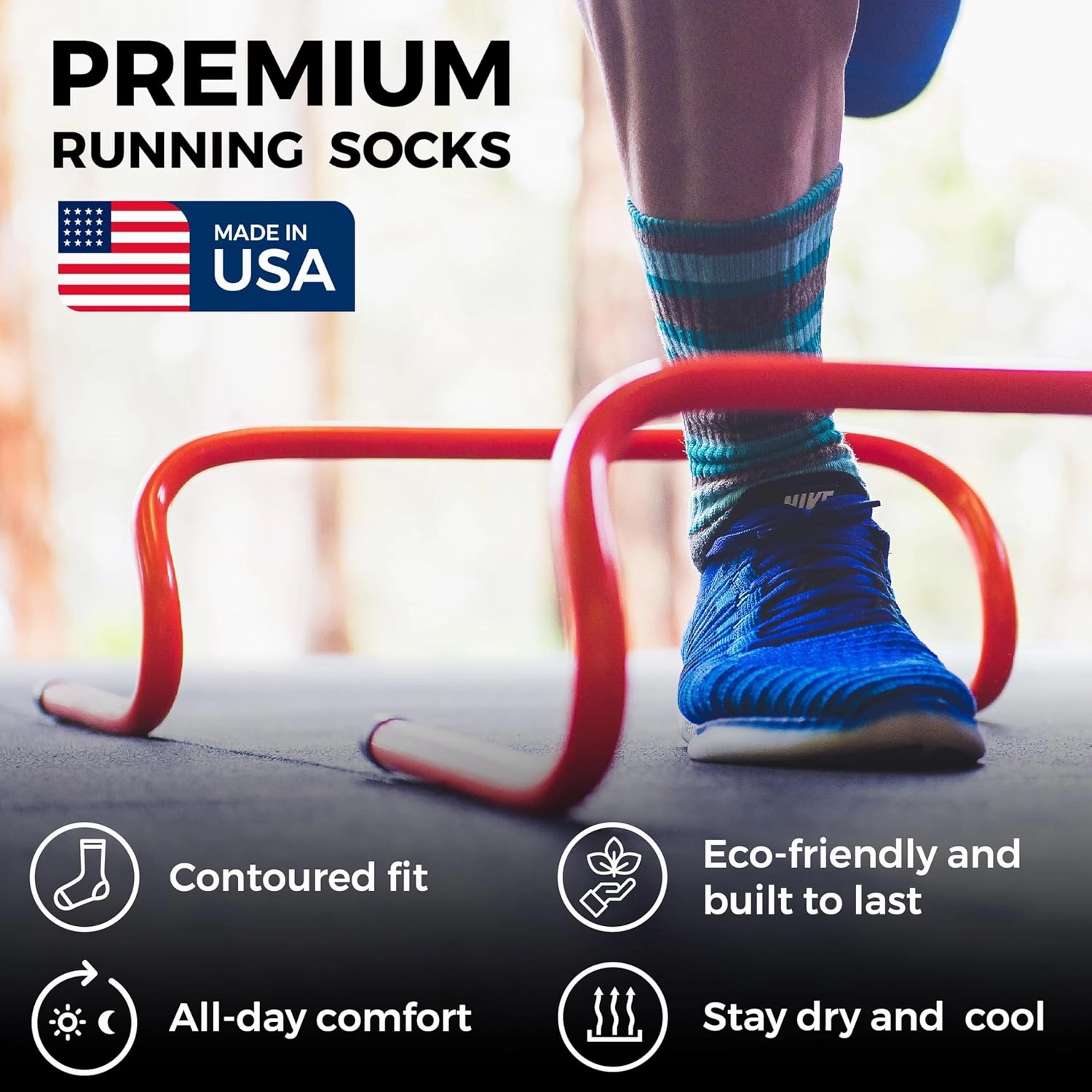 Wrightsock Ultra Thin Crew Running Socks for Men and Women - Athletics Socks with Moisture Regulation - American Made