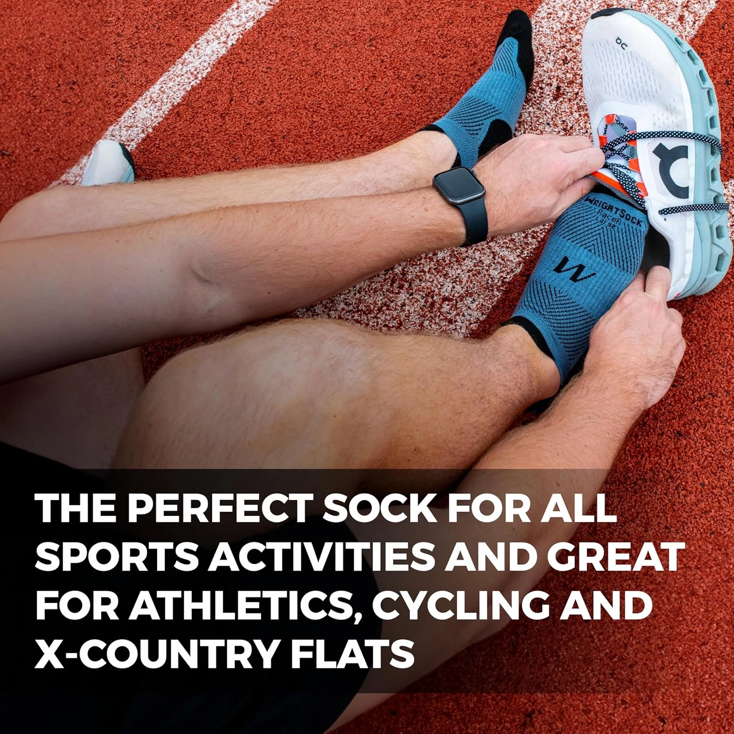 Wrightsock Ultra Thin Crew Running Socks for Men and Women - Athletics Socks with Moisture Regulation - American Made