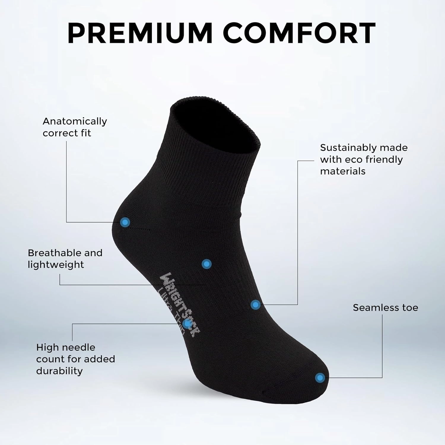 Wrightsock Ultra Thin Quarter Running Socks for Men and Women - Athletics Socks with Moisture Regulation - American Made