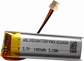 XINLANTECH 1400mAh Battery Replacement for Sena 50R-3-Button Headset/Spider RT1 Bluetooth Communication System SP130, SP128 SP53 Sena Prism Tube Camera Battery