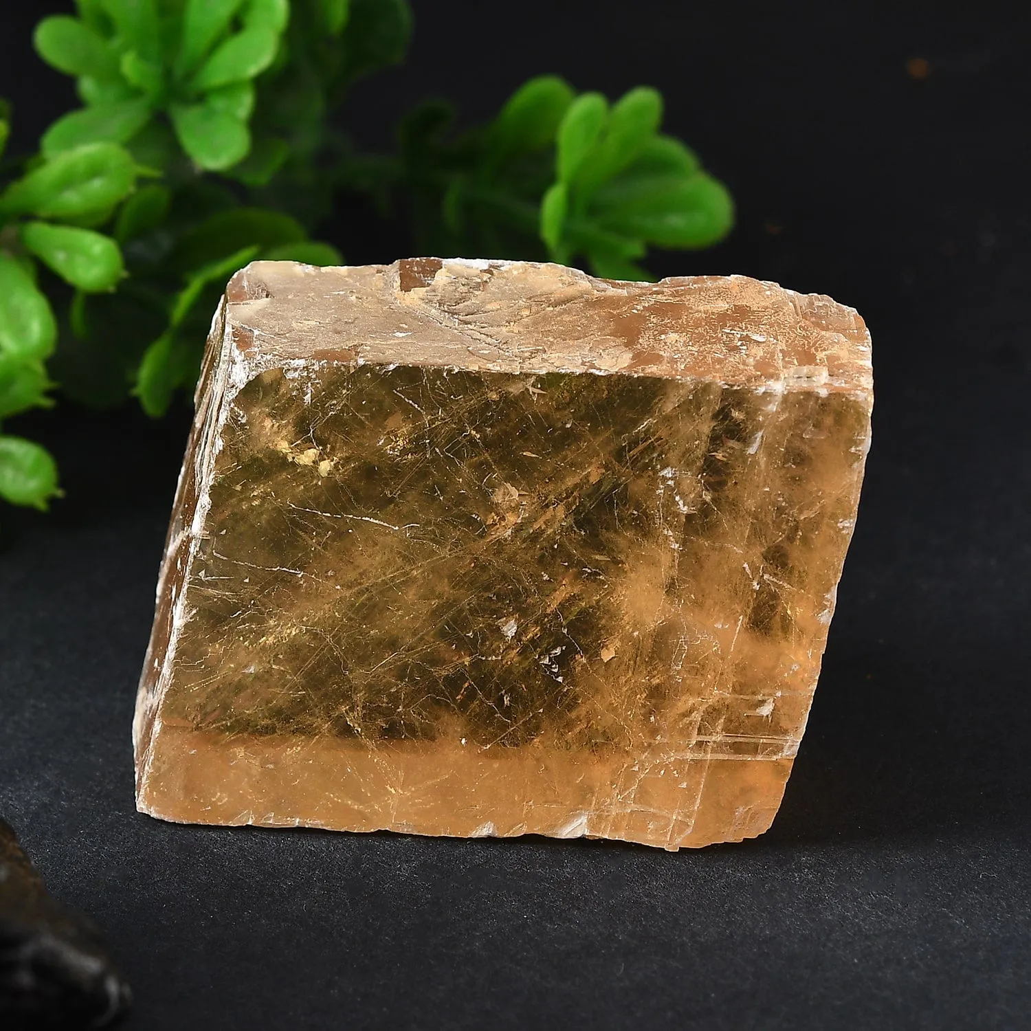 Yellow Icelandic Spar Cube – Amplify Your Intentions with Clarity