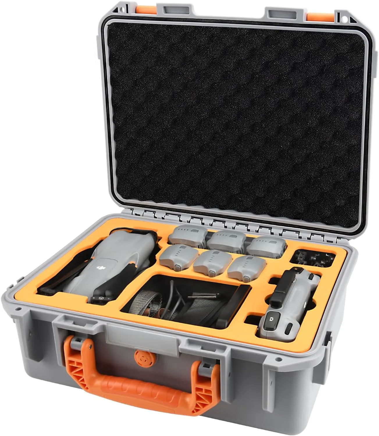 YETEETH Hard Case for DJI Air 3S Air 3, Waterproof Pressure Resistant Carrying Case for DJI Air 3S/3 Accessories - Fits for RC 2/RC-N2/RC-N3 (Grey)
