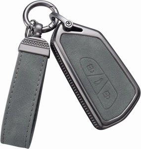 YO&YOYE Compatible withVW Volkswagen Key Fob Cover with Keychain Leather Key Protector