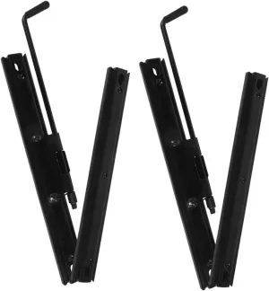 Zerodeko 2 Pairs Seat Adjuster Universal Seat Slider Kit Slider Car Seat Brackets Universal Seat Slides Seat Lift Mounts Kit Seat Mounting Track Assembly Kit Seat Rail Bracket Iron Black