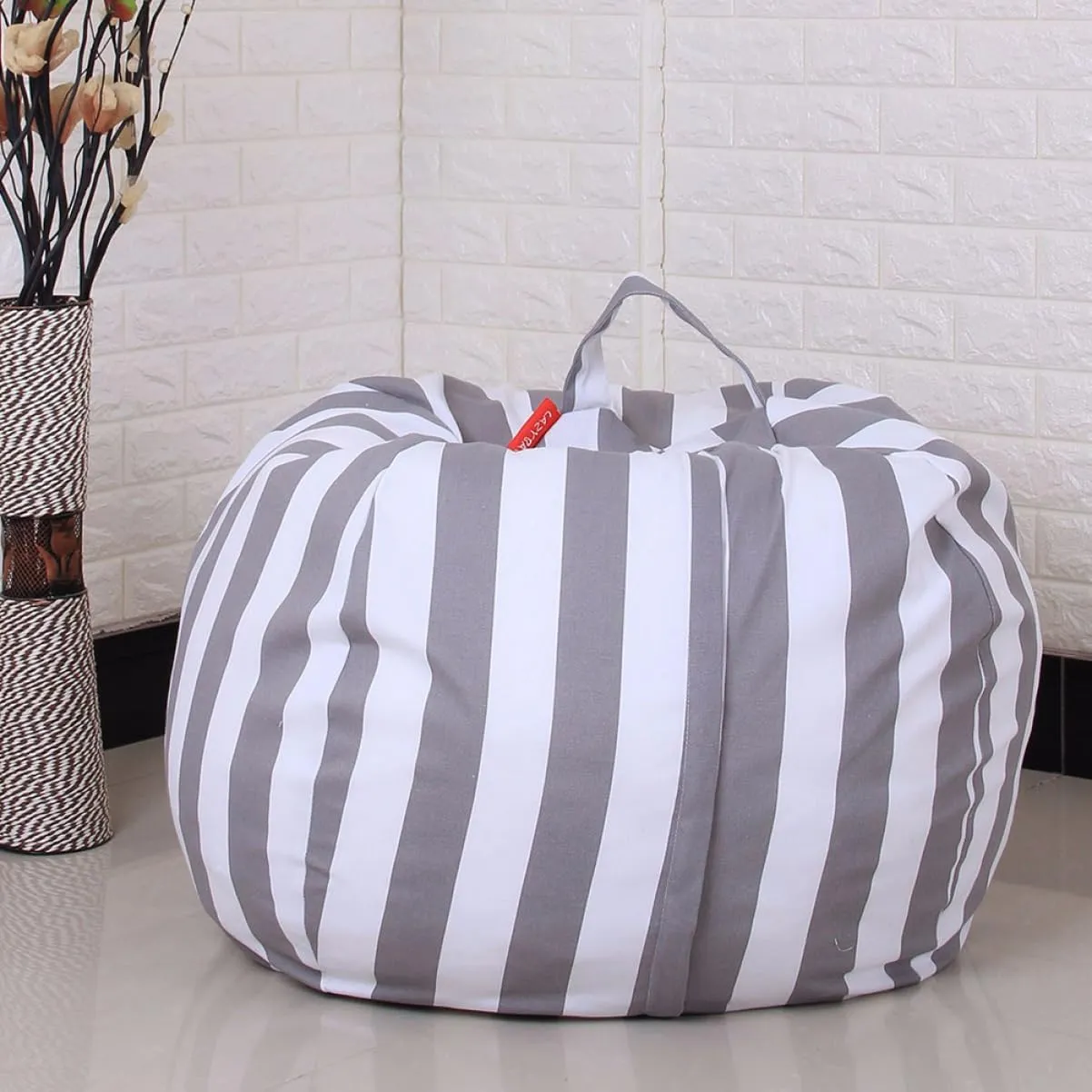Zerodeko Children Toys Storage Bag with Zipper Extra Large Toy Storage Organizer Lightweight and Portable for Kids' Play Mat and Picnic