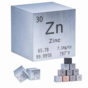 Zinc Cube, Cube Metal Density Cube Metal Element Cube Periodic Table of Elements Collection Education Science with Cube Metal Block Cube Science Density Cube High Density Cube 1 inch