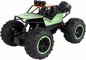 ZUKULIFE Remote Control Car, 2WD High Speed All Terrains Electric Toy Off Road RC Monster Vehicle Truck 1:20 Scale Crawler with Rechargeable Battery for Boys Kids and Adults (Green)